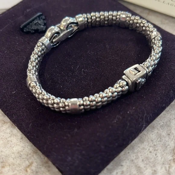 Lagos Silver Beaded Bracelet - Picture 3 of 11